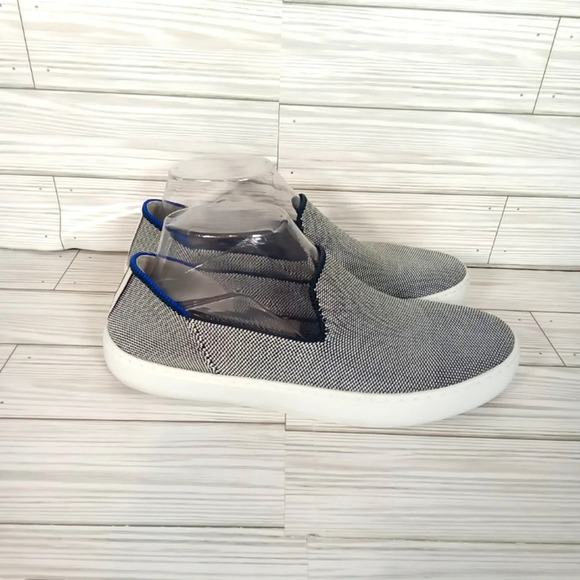 Rothys women's gray anchor textile flats slip ons minimalist size 9 - Picture 1 of 6